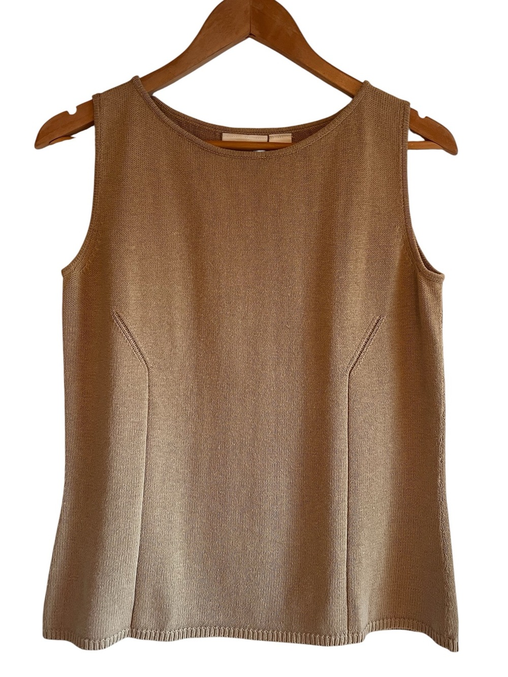 Liz Claiborne vintage linen & cotton knit sleeveless top excellent condition